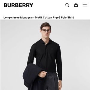 Long sleeved Burberry shirt